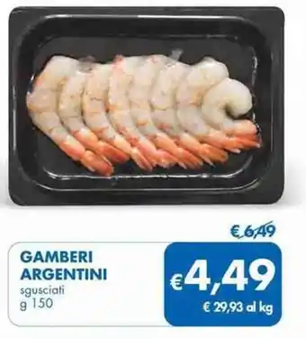 MD Discount GAMBERI ARGENTINI sgusciati 9 150 offerta