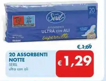 MD Discount 20 ASSORBENTI NOTTE SERIL offerta