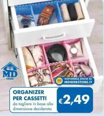 MD Discount ORGANIZER PER CASSETTI offerta
