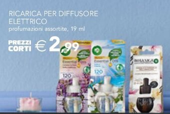 Esselunga RICARICA PER DIFFUSORE ELETTRICO profumazioni assortite, 19 ml offerta