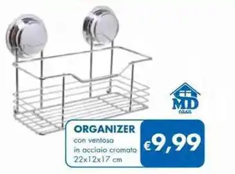 MD Discount ORGANIZER con ventosa 22x12x17 cm offerta