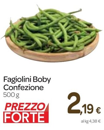 Carrefour Fagiolini Boby Confezione 500 g offerta
