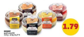 PENNY DESSERT gusti assortiti 110 g offerta