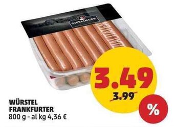 WÜRSTEL FRANKFURTER 800 g