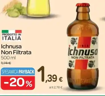 Carrefour Ichnusa Non Filtrata 500 ml offerta