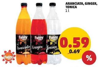 PENNY ARANCIATA, GINGER, TONICA 1 l offerta