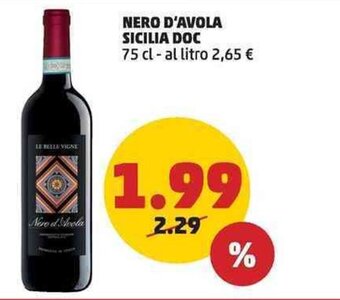 NERO D'AVOLA SICILIA DOC 75 cl