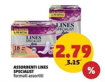 PENNY ASSORBENTI LINES SPECIALIST formati assortiti offerta