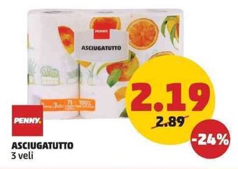 PENNY PENNY ASCIUGATUTTO 3 veli offerta