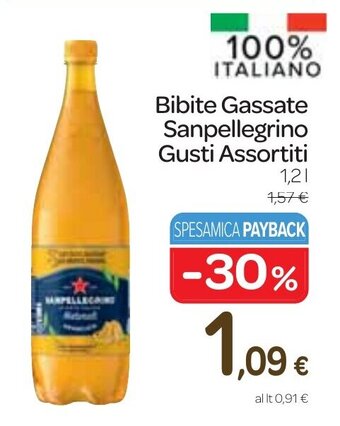 Carrefour Bibite Gassate Sanpellegrino Gusti Assortiti 1,2 l offerta