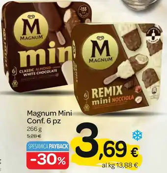 Carrefour Magnum Mini Conf. 6 pz 266 g offerta