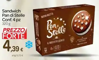 Carrefour Sandwich Pan di Stelle Conf. 4 pz 320 g offerta