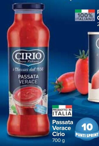 Carrefour Passata Verace Cirio 700 g offerta