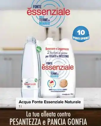 Carrefour Acqua Fonte Essenziale Naturale 1 l offerta