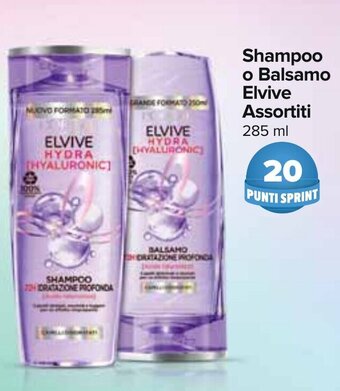 Carrefour Shampoo o Balsamo Elvive Assortiti 285 ml offerta