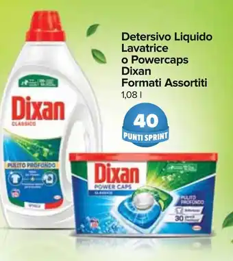 Carrefour Detersivo Liquido Lavatrice o Powercaps Dixan Formati Assortiti 1,08 l offerta
