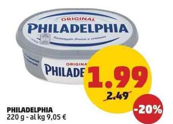PENNY PHILADELPHIA 220 g offerta