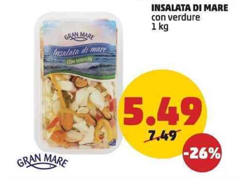 INSALATA DI MARE con verdure 1 kg offerta di PENNY