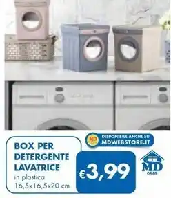 MD Discount Box per detergente lavatrice offerta