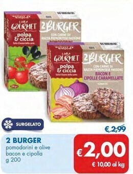 MD Discount 2 burger offerta