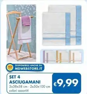 Set 4 asciugamani