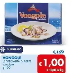 MD Discount Le specialità di beppe vongole offerta