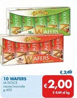 MD Discount La dolce 10 wafers offerta