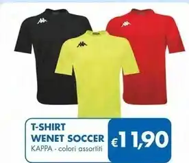 MD Discount Kappa t-shirt wenet soccer offerta