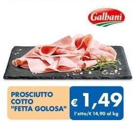 MD Discount Galbani prosciutto cotto fetta golosa offerta