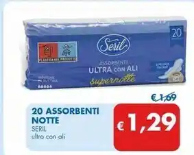 MD Discount Seril 20 assorbenti notte offerta