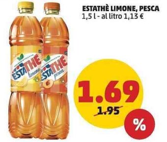 PENNY ESTATHÈ LIMONE, PESCA 1,5 l offerta