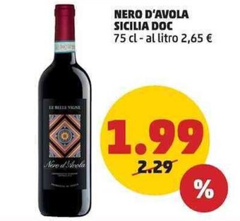 PENNY NERO D'AVOLA SICILIA DOC 75 cl offerta