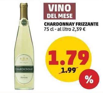 PENNY VINO DEL MESE CHARDONNAY FRIZZANTE 75 cl offerta