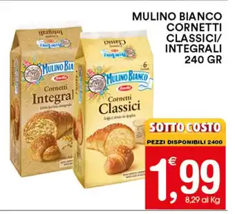 Gecop MULINO BIANCO CORNETTI CLASSICI/ INTEGRALI 240 GR offerta