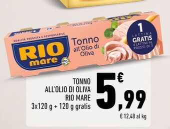Conad City Rio mare tonno all' olio di oliva offerta