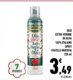 Conad City Fratelli mantova olio extravergine di oliva 100% italiano spray offerta