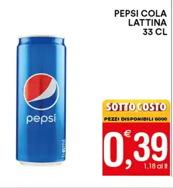 Gecop PEPSI COLA LATTINA 33 CL offerta