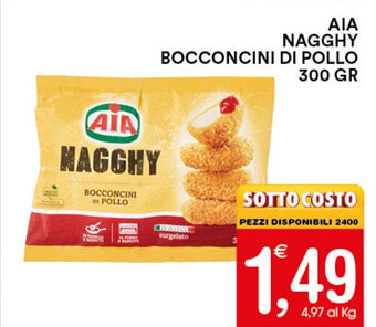 Gecop AIA NAGGHY BOCCONCINI DI POLLO 300 gr offerta
