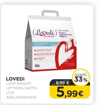 Arcaplanet Lovedi - lightweight lettiera gatto agglomerante offerta