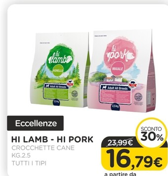 Arcaplanet Hi lamb - hi pork - crocchette cane offerta
