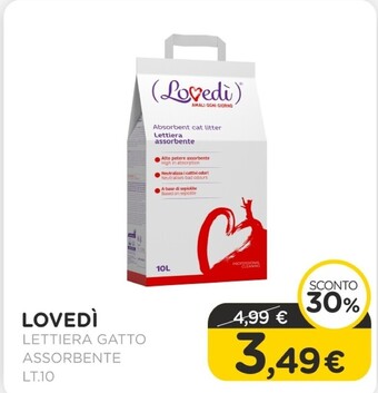 Arcaplanet Lovedi - lettiera gatto assorbente offerta