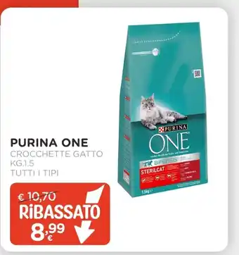 Arcaplanet Purina one crocchette gatto tutti i tipi offerta