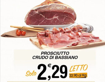 Gecop PROSCIUTTO CRUDO DI BASSIANO offerta