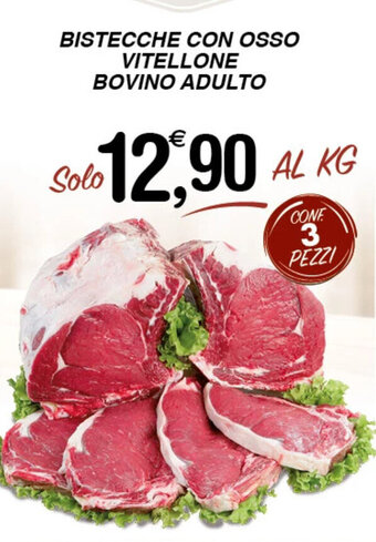 Gecop BISTECCHE CON OSSO VITELLONE BOVINO ADULTO offerta