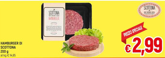 A&O HAMBURGER DI SCOTTONA 200 g offerta