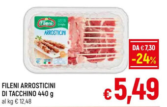 A&O FILENI ARROSTICINI DI TACCHINO 440 g offerta