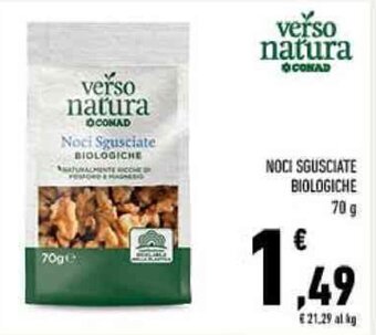 verso natura NOCI SGUSCIATE BIOLOGICHE 70 g