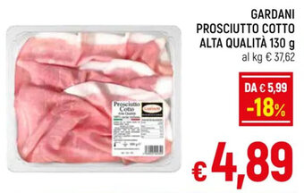A&O GARDANI PROSCIUTTO COTTO ALTA QUALITÀ 130 g offerta