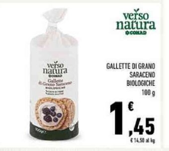 Conad verso natura GALLETTE DI GRANO SARACENO BIOLOGICHE 100 g offerta