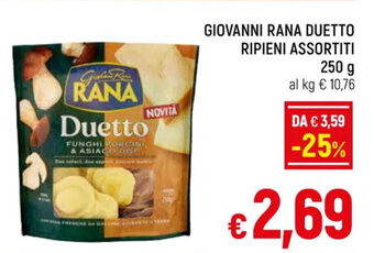 A&O GIOVANNI RANA DUETTO RIPIENI ASSORTITI 250 g offerta